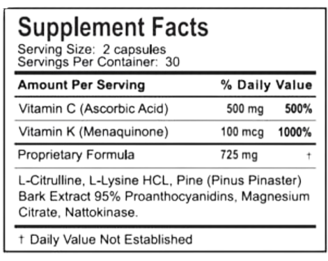 Supplement facts about Boostaro