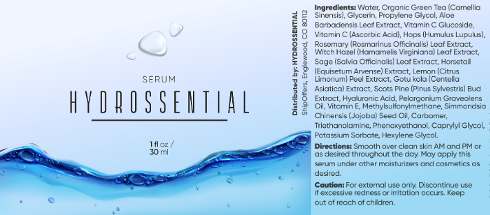 Hydrossential Ingredients
