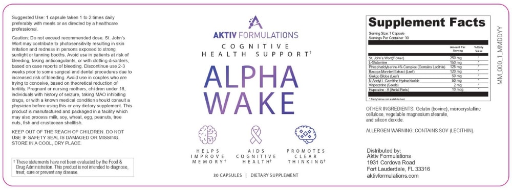 Alpha Wake Ingredients