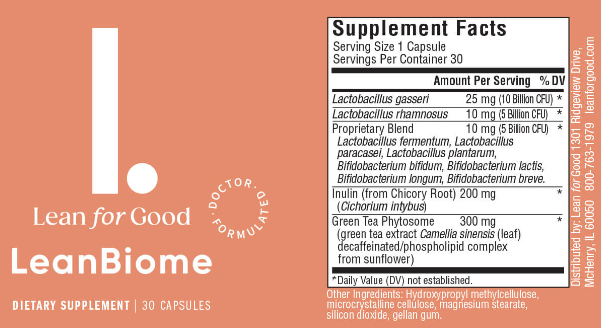 LeaBioMe Supplement Ingredients and dosage
